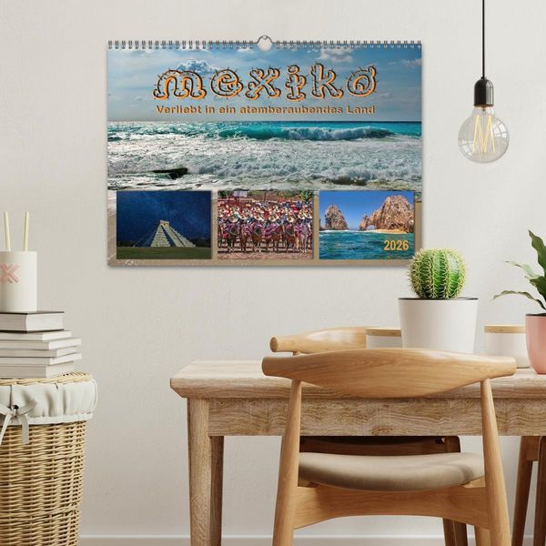 Produktbild: Mexiko - verliebt in ein atemberaubendes Land (Wandkalender 2026 DIN A3 quer), CALVENDO Monatskalender