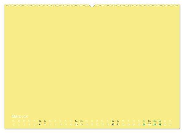 Produktbild: Bastelkalender - Gelb (Wandkalender 2027 DIN A2 quer), CALVENDO Monatskalender