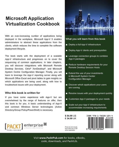 Produktbild: Microsoft Application Virtualization Cookbook