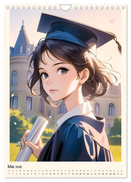 Produktbild: Manga - ein cooles Jahr (Wandkalender 2026 DIN A4 hoch), CALVENDO Monatskalender