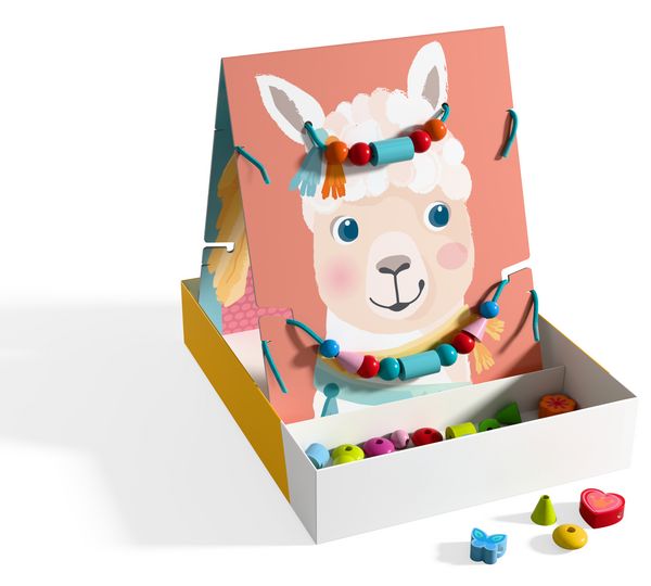 Produktbild: HABA 2012247001 - Jewelry Fun, F&auml;delspiel Schmuckst&uuml;cke, 63-teilig