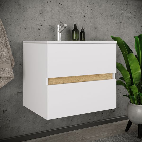 Produktbild: 2 tlg. Badm&ouml;bel-Set mit Waschbecken Cosila-I 61 cm