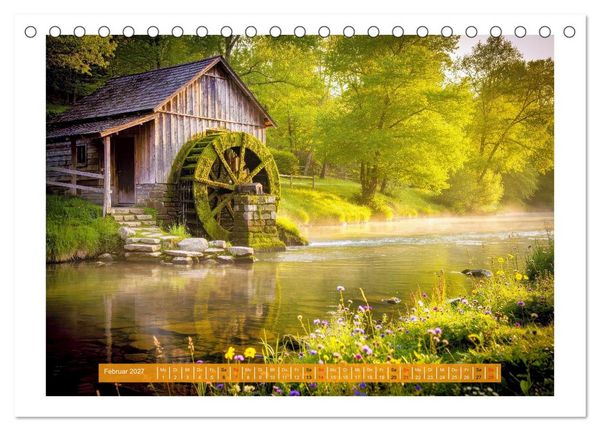 Produktbild: Natur und Wasserm&uuml;hlen (Tischkalender 2027 DIN A5 quer), CALVENDO Monatskalender