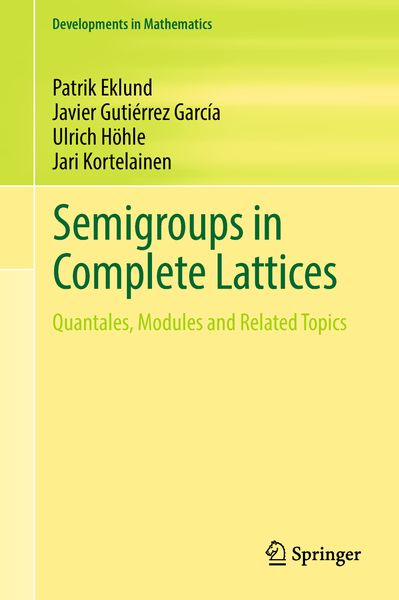 Produktbild: Semigroups in Complete Lattices