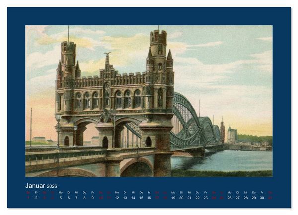 Produktbild: Lebendiges Hamburg von 1888 bis 1918 (Wandkalender 2026 DIN A3 quer), CALVENDO Monatskalender