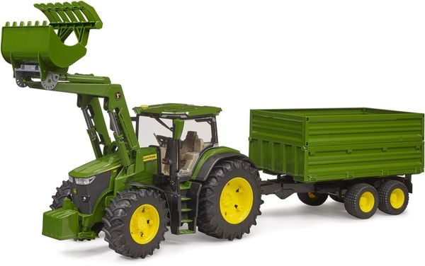 Produktbild: Bruder John Deere 7R 350, Frontlader T.A.-H&auml;nger Fertigmodell Landwirtschafts Modell