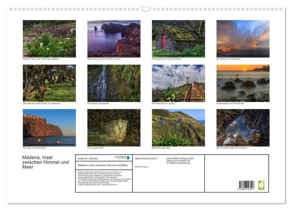 Produktbild: Madeira, Insel zwischen Himmel und Meer (Wandkalender 2026 DIN A2 quer), CALVENDO Monatskalender