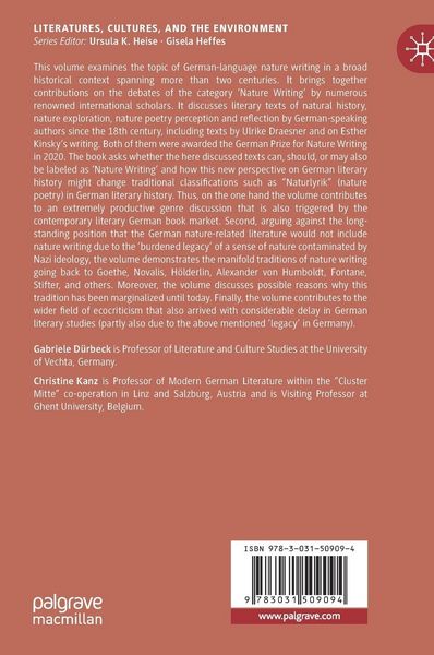 Produktbild: German-Language Nature Writing from Eighteenth Century to the Present