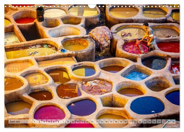 Produktbild: Marokko: Marrakesch, Atlas, Sahara, F&egrave;s (Wandkalender 2026 DIN A3 quer), CALVENDO Monatskalender