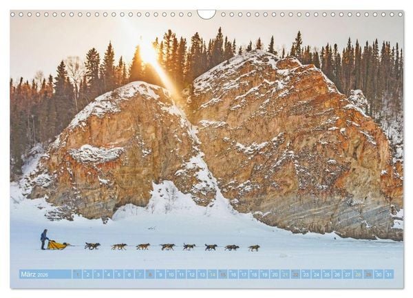 Produktbild: Schlittenhunderennen: Rasantes Schneetreiben (Wandkalender 2026 DIN A3 quer), CALVENDO Monatskalender