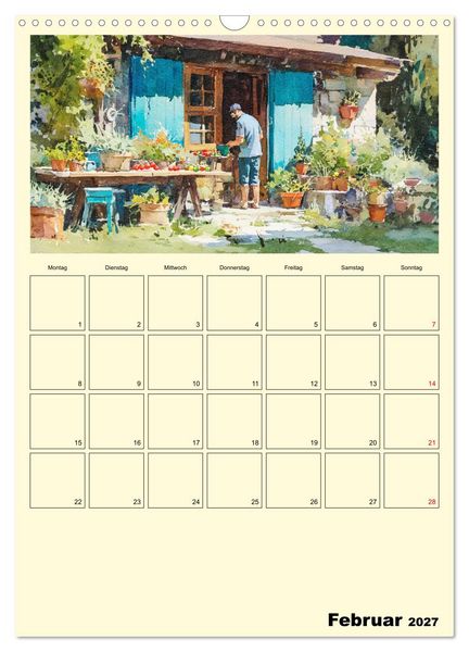 Produktbild: M&auml;nner im Garten. Entspannte Augenblicke im Gr&uuml;nen (Wandkalender 2027 DIN A3 hoch), CALVENDO Monatskalender