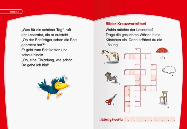 Produktbild: Leserabe Rätselspaß - Krimirätsel zum Lesenlernen (1. Lesestufe)
