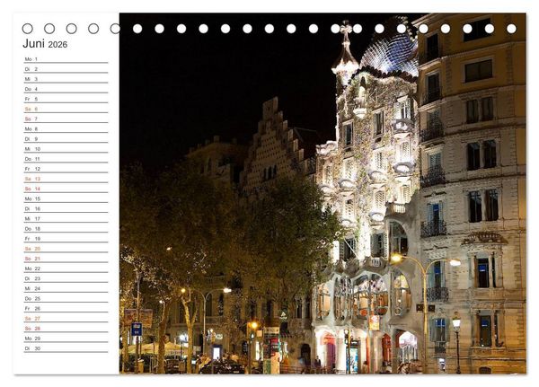 Produktbild: Metropole Barcelona (Tischkalender 2026 DIN A5 quer), CALVENDO Monatskalender