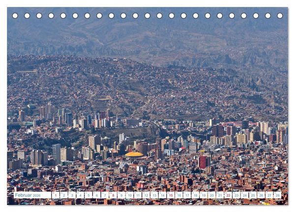Produktbild: Bolivien - Land und Leute (Tischkalender 2026 DIN A5 quer), CALVENDO Monatskalender