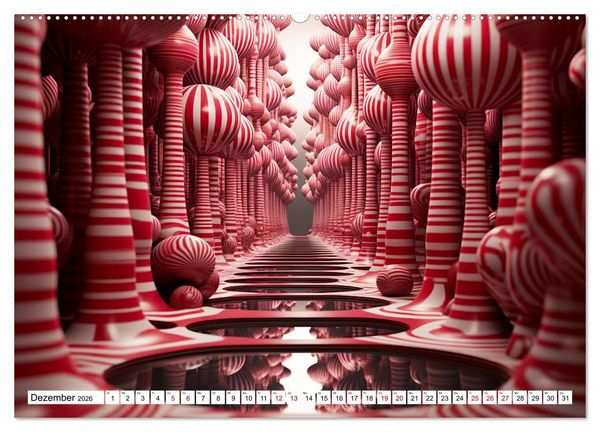 Produktbild: Illusionen aus Farben und Formen (Wandkalender 2026 DIN A2 quer), CALVENDO Monatskalender
