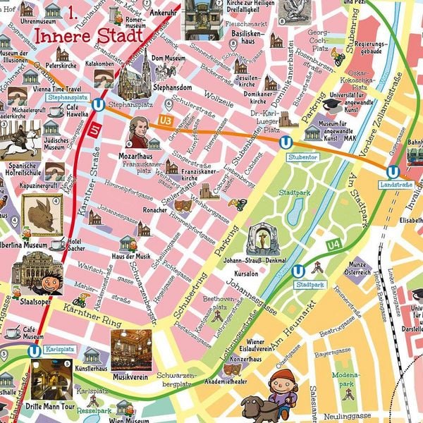Produktbild: freytag & berndt Stadtplan Kinderkarte Wien 1:40.000
