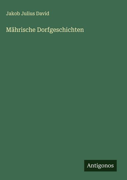 Produktbild: M&auml;hrische Dorfgeschichten