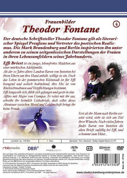 Produktbild: Theodor Fontane: Frauenbilder/Leben - Liebe - Schicksale Vol. 4- Effie Briest