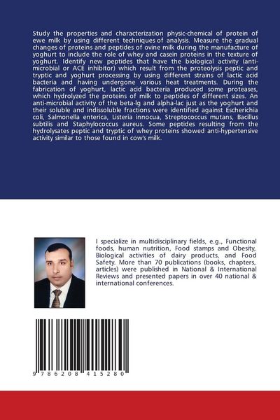 Produktbild: El-Zahar, K: Ewe's milk proteins hydrolysis during probiotic