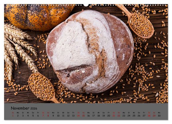 Produktbild: Mein Brotkalender (Wandkalender 2026 DIN A2 quer), CALVENDO Monatskalender