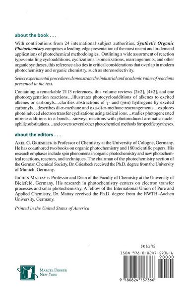 Produktbild: Synthetic Organic Photochemistry