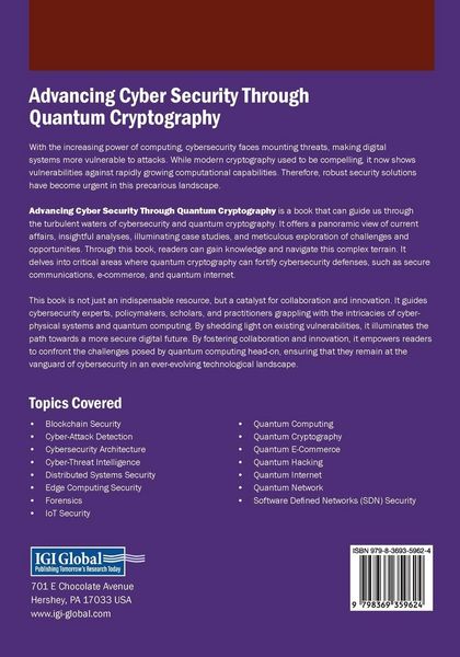 Produktbild: Advancing Cyber Security Through Quantum Cryptography