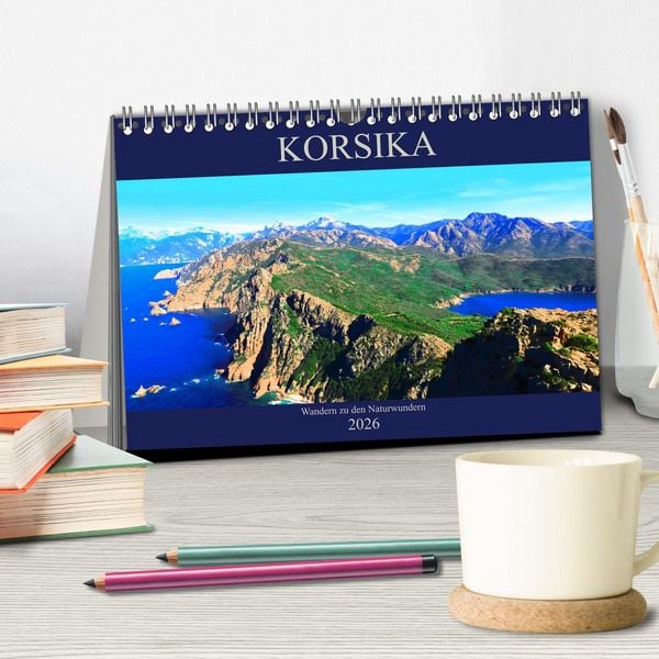 Produktbild: Korsika - Wandern zu den Naturwundern (Tischkalender 2026 DIN A5 quer), CALVENDO Monatskalender