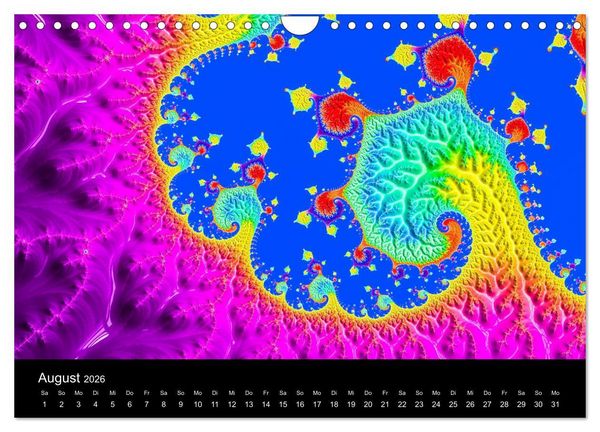 Produktbild: Fraktale - Farben - Formen 2026 (Wandkalender 2026 DIN A4 quer), CALVENDO Monatskalender