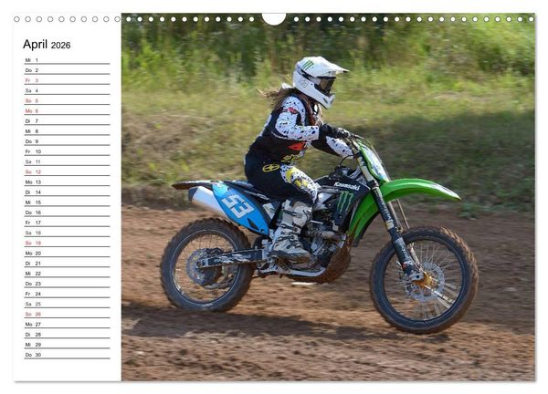 Produktbild: Motocross - Terminplaner (Wandkalender 2026 DIN A3 quer), CALVENDO Monatskalender