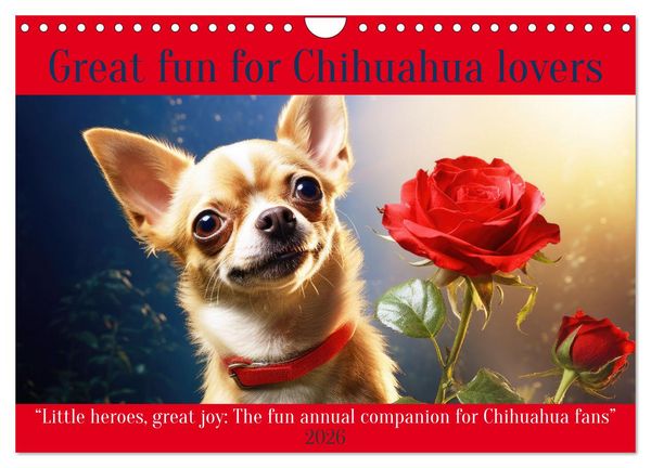 Produktbild: Great fun for Chihuahua lovers (Wall Calendar 2026 DIN A4 landscape), CALVENDO 12 Month Wall Calendar