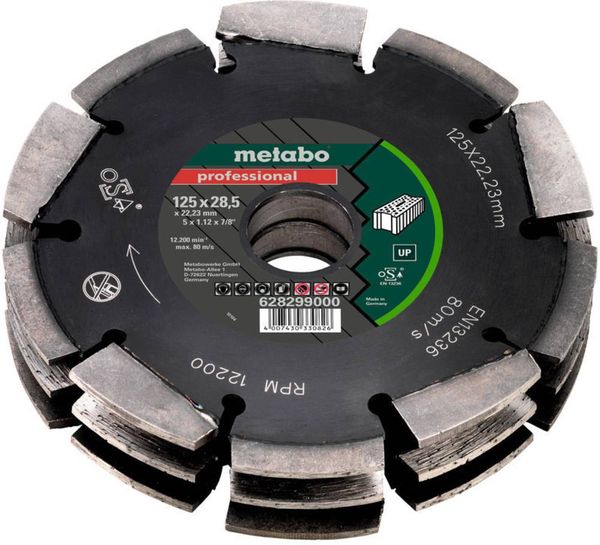 Metabo 628299000 Nutfräser Hartmetall Länge 175mm Produktabmessung, Ø 125mm 1 Stück