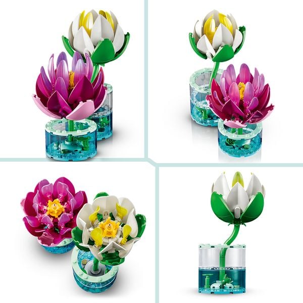 Produktbild: LEGO Botanicals 11511 Seerosen, Kinderzimmer Deko zum Bauen