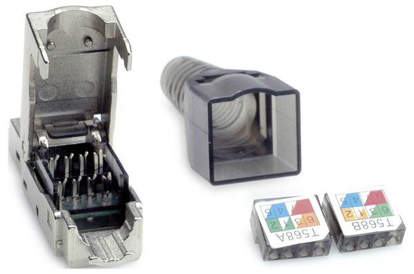 Produktbild: Value 26.99.0373 VALUE feldkonfektionierbarer RJ-45 Stecker Kat.6A (Class EA), STP 26.99.0373 Silber 1 St.