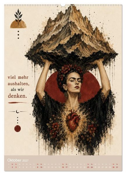 Produktbild: Zwischen Blumen und Dunkelheit (Wandkalender 2027 DIN A2 hoch), CALVENDO Monatskalender