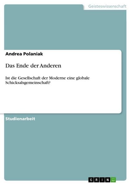 Produktbild: Das Ende der Anderen