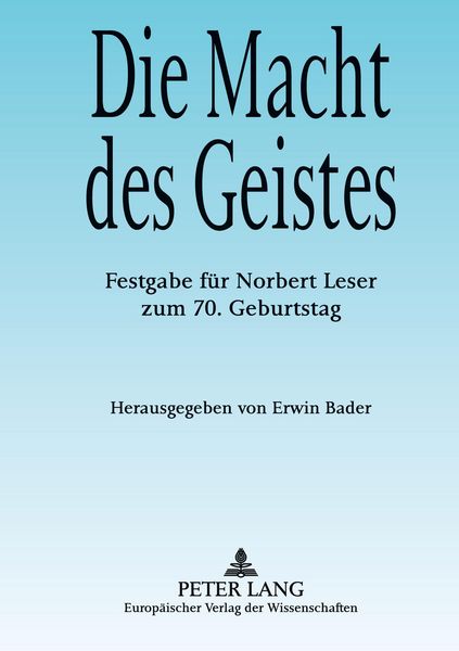 Produktbild: Die Macht des Geistes