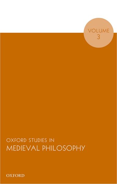 Produktbild: Oxford Studies in Medieval Philosophy, Volume 3