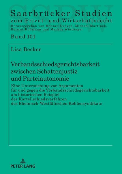 Produktbild: Verbandsschiedsgerichtsbarkeit zwischen Schattenjustiz und Parteiautonomie