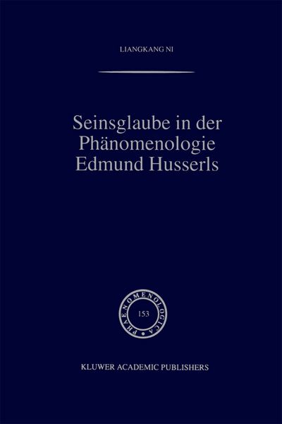 Produktbild: Seinsglaube in der Ph&auml;nomenologie Edmund Husserls