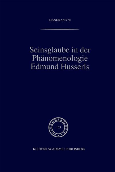Produktbild: Seinsglaube in der Ph&auml;nomenologie Edmund Husserls