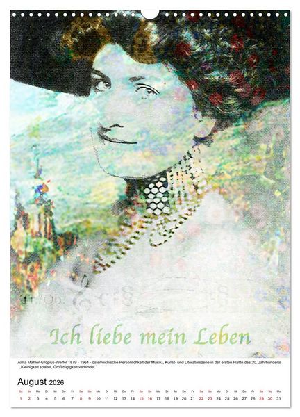 Produktbild: Die FARBEN der Frauen - 12 Portr&auml;ts gro&szlig;artiger Frauen (Wandkalender 2026 DIN A3 hoch), CALVENDO Monatskalender