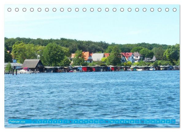 Produktbild: An der Mecklenburgischen Seenplatte Malchow und Waren/M&uuml;ritz (Tischkalender 2026 DIN A5 quer), CALVENDO Monatskalender