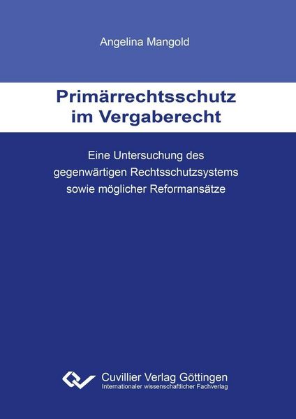 Produktbild: Prim&auml;rrechtsschutz im Vergaberecht