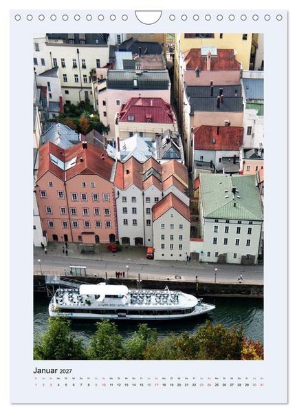 Produktbild: Die Donau von Passau zum Delta (Wandkalender 2027 DIN A4 hoch), CALVENDO Monatskalender
