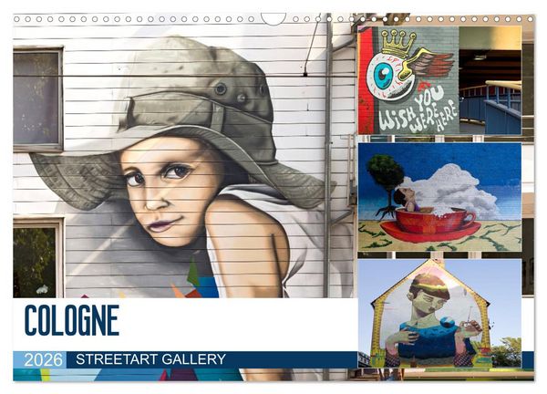 Produktbild: COLOGNE STREETART GALLERY (Wall Calendar 2026 DIN A3 landscape), CALVENDO 12 Month Wall Calendar