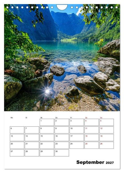 Produktbild: Berchtesgadener Land - Faszination zwischen Watzmann und K&ouml;nigssee (Wandkalender 2027 DIN A4 hoch), CALVENDO Monatskalender