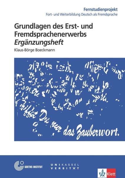 Grundlagen des Erst- und Fremdsprachenerwerbs, Taschenbuch von Ernst Apeltauer, Klett Sprachen GmbH, 9783126064866