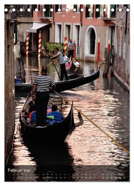 Produktbild: Fotografischer Streifzug durch Venedig (Tischkalender 2026 DIN A5 hoch), CALVENDO Monatskalender
