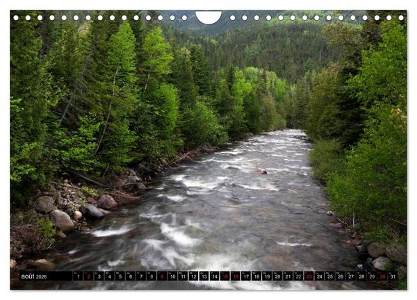 Produktbild: GASP&Eacute;SIE. Parc National du Qu&eacute;bec (Calendrier mural 2026 DIN A4 vertical), CALVENDO calendrier mensuel