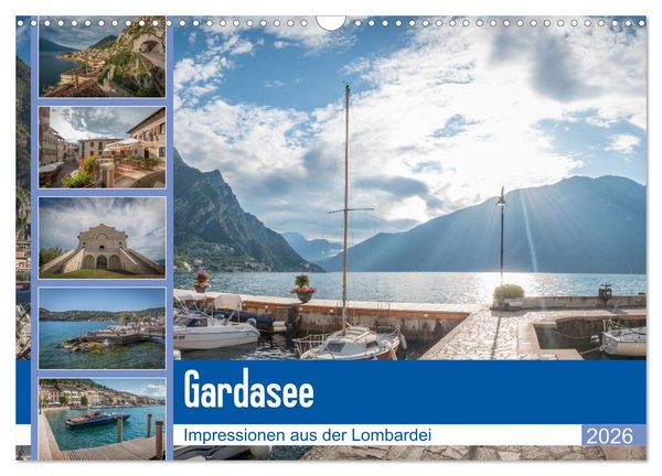 Produktbild: Gardasee - Impressionen aus der Lombardei (Wandkalender 2026 DIN A3 quer), CALVENDO Monatskalender